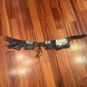 Black Leather Utility Belt